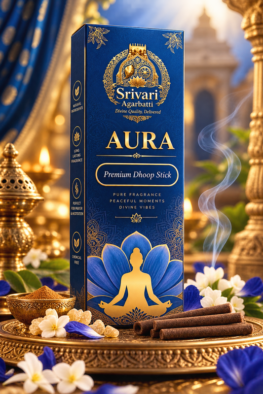 Aura Premium Dhoop Sticks – Long Lasting Fragrance | Rich & Divine Aroma