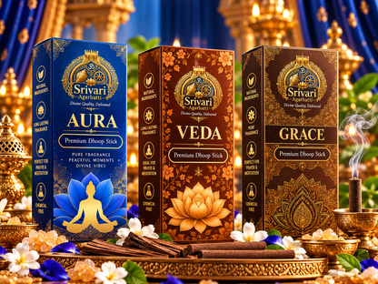 Premium Dhoop Sticks – Veda, Aura & Grace