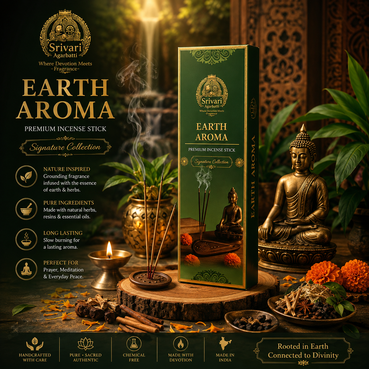 Earth Aroma – Natural Masala Batti | Pure Fragrance, Timeless Tradition