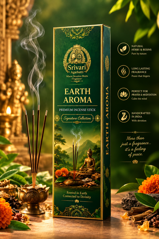 Earth Aroma 3+1 Free Hand-Rolled Natural Masala Agarbatti