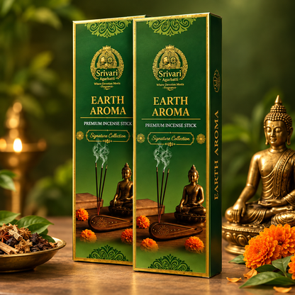 Earth Aroma 3+1 Free Hand-Rolled Natural Masala Agarbatti