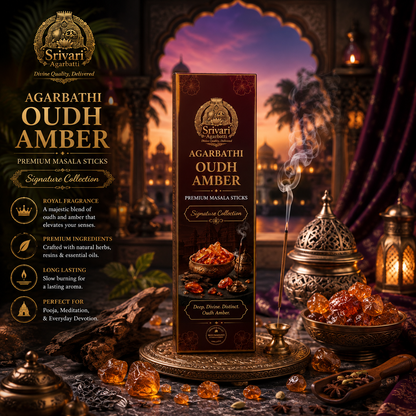 Oudh Amber – Signature Collection | Hand-Rolled Agarbatti