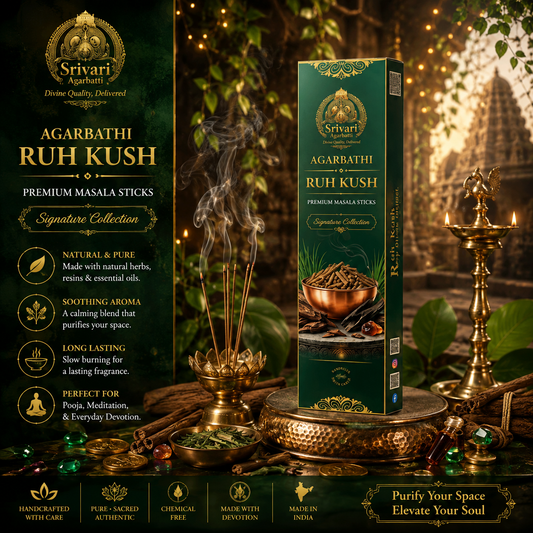 Ruh Kush – Signature Collection | Hand-Rolled Agarbatti