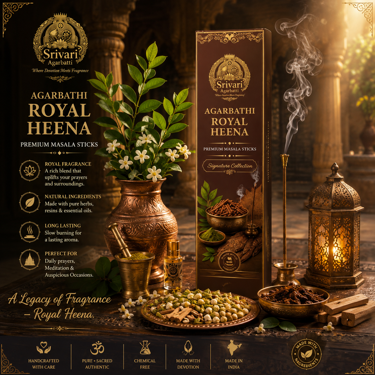 Royal Heena – Signature Collection | Hand-Rolled Agarbatti