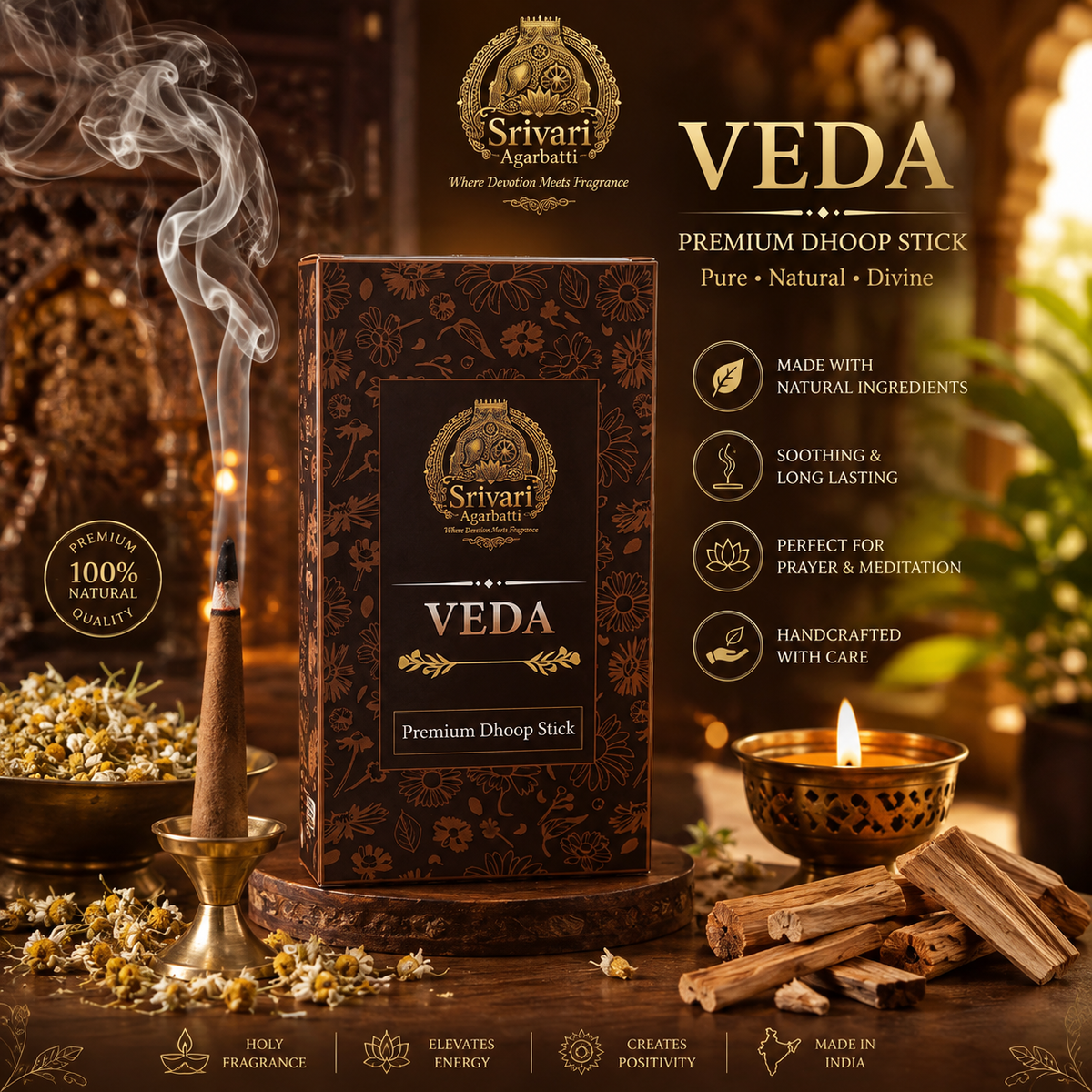 Veda Dhoop Sticks – Sacred Fragrance, Timeless Tradition