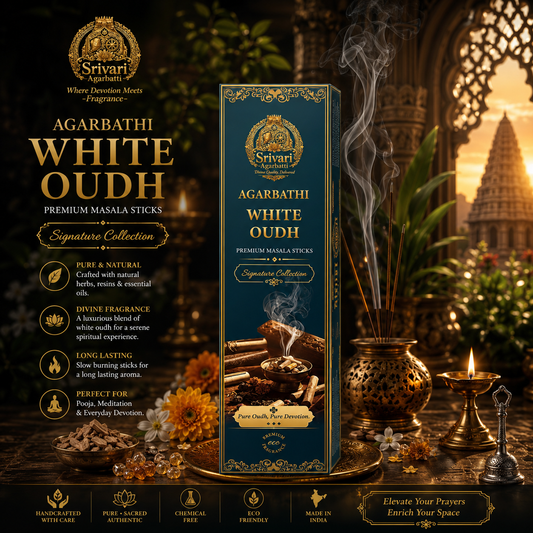 White Oudh – Signature Collection | Hand-Rolled Agarbatti
